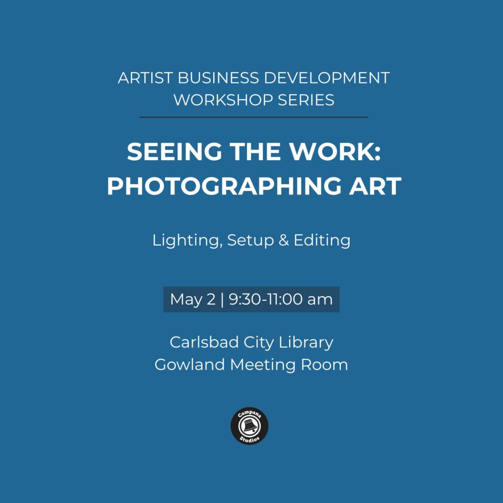 Blue background with the title and details of the workshop